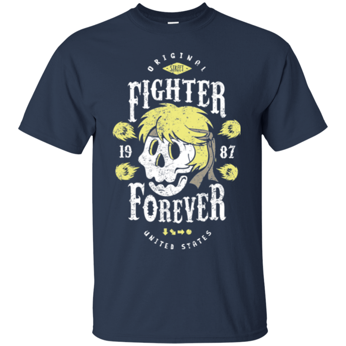 T-Shirts Navy / Small Fighter Forever Ken T-Shirt
