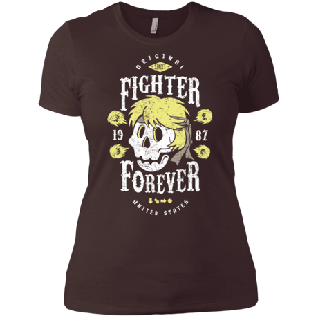 T-Shirts Dark Chocolate / X-Small Fighter Forever Ken Women's Premium T-Shirt