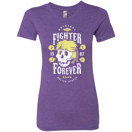 T-Shirts Purple Rush / Small Fighter Forever Ken Women's Triblend T-Shirt
