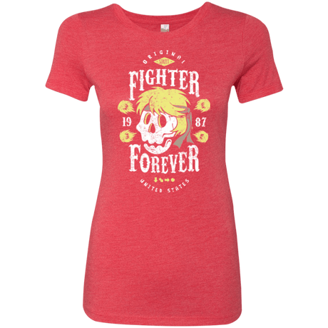 T-Shirts Vintage Red / Small Fighter Forever Ken Women's Triblend T-Shirt