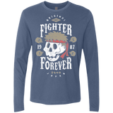 T-Shirts Indigo / Small Fighter Forever Ryu Men's Premium Long Sleeve