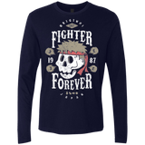 T-Shirts Midnight Navy / Small Fighter Forever Ryu Men's Premium Long Sleeve