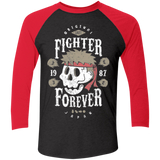 T-Shirts Vintage Black/Vintage Red / X-Small Fighter Forever Ryu Men's Triblend 3/4 Sleeve
