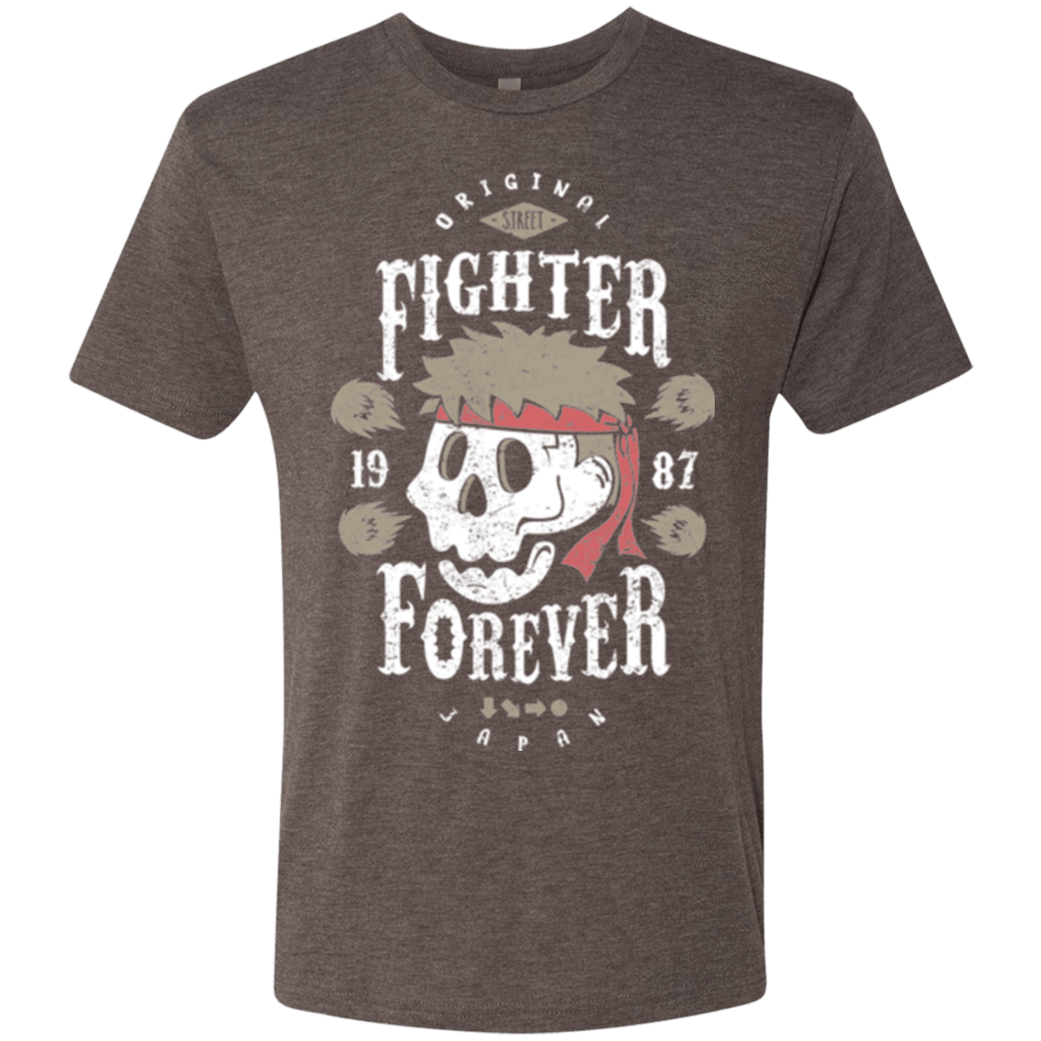 T-Shirts Macchiato / Small Fighter Forever Ryu Men's Triblend T-Shirt