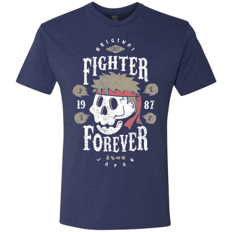 T-Shirts Vintage Navy / Small Fighter Forever Ryu Men's Triblend T-Shirt