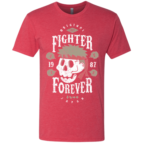T-Shirts Vintage Red / Small Fighter Forever Ryu Men's Triblend T-Shirt