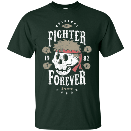 T-Shirts Forest Green / Small Fighter Forever Ryu T-Shirt
