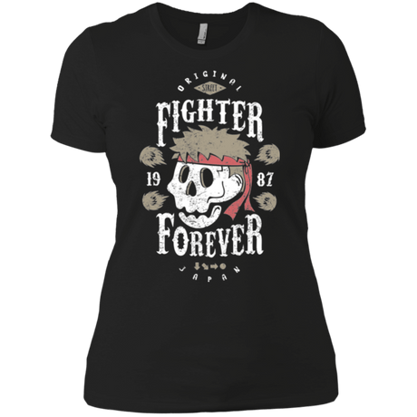 T-Shirts Black / X-Small Fighter Forever Ryu Women's Premium T-Shirt