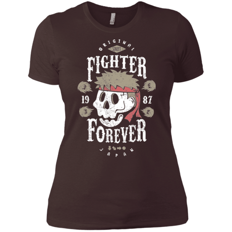T-Shirts Dark Chocolate / X-Small Fighter Forever Ryu Women's Premium T-Shirt