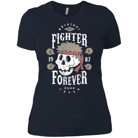 T-Shirts Midnight Navy / X-Small Fighter Forever Ryu Women's Premium T-Shirt