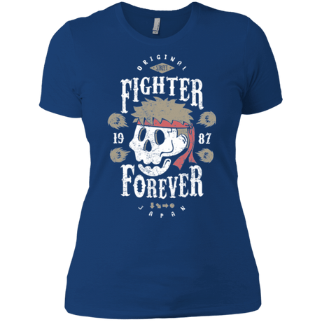 T-Shirts Royal / X-Small Fighter Forever Ryu Women's Premium T-Shirt
