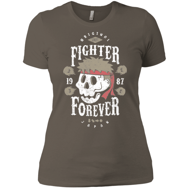 T-Shirts Warm Grey / X-Small Fighter Forever Ryu Women's Premium T-Shirt