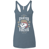T-Shirts Indigo / X-Small Fighter Forever Ryu Women's Triblend Racerback Tank