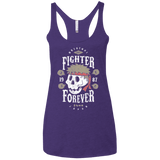 T-Shirts Purple / X-Small Fighter Forever Ryu Women's Triblend Racerback Tank