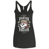 T-Shirts Vintage Black / X-Small Fighter Forever Ryu Women's Triblend Racerback Tank