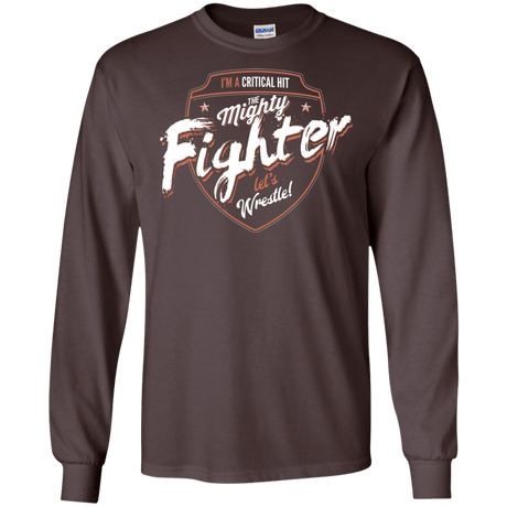 T-Shirts Dark Chocolate / S Fighter Men's Long Sleeve T-Shirt