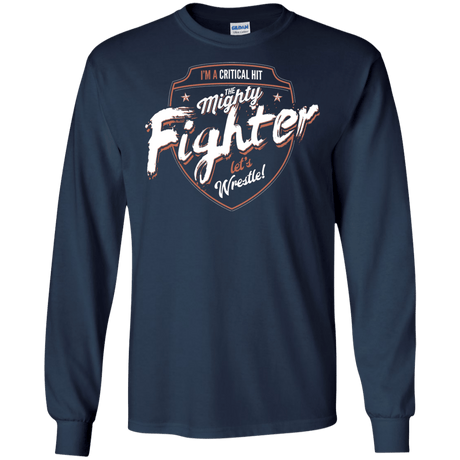 T-Shirts Navy / S Fighter Men's Long Sleeve T-Shirt