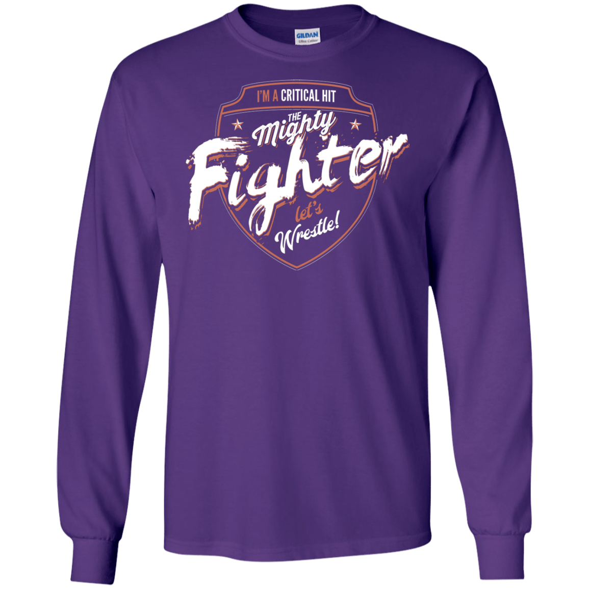 T-Shirts Purple / S Fighter Men's Long Sleeve T-Shirt