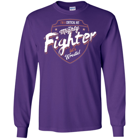 T-Shirts Purple / S Fighter Men's Long Sleeve T-Shirt