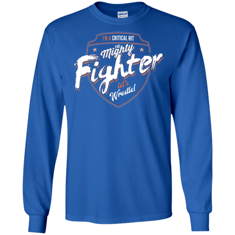 T-Shirts Royal / S Fighter Men's Long Sleeve T-Shirt