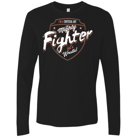 T-Shirts Black / S Fighter Men's Premium Long Sleeve