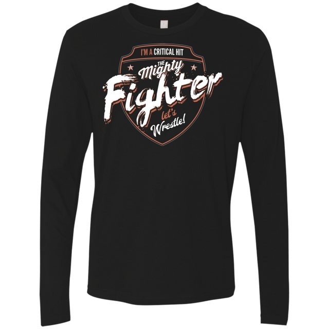 T-Shirts Black / S Fighter Men's Premium Long Sleeve