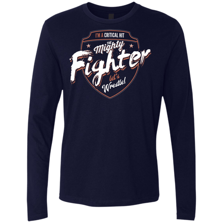 T-Shirts Midnight Navy / S Fighter Men's Premium Long Sleeve