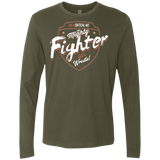 T-Shirts Military Green / S Fighter Men's Premium Long Sleeve