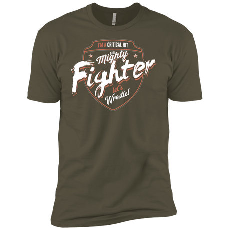 T-Shirts Military Green / X-Small Fighter Men's Premium T-Shirt