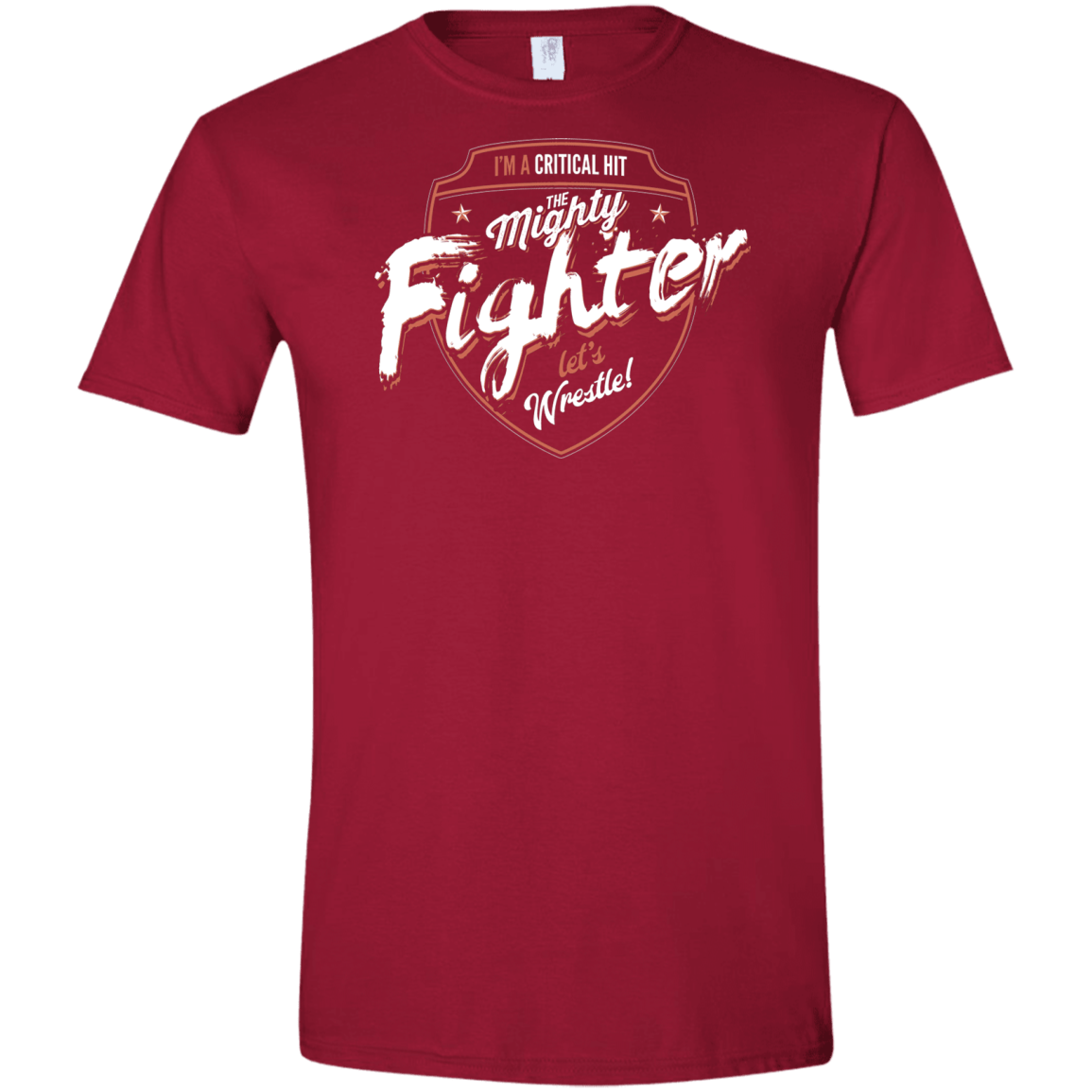 T-Shirts Cardinal Red / S Fighter Men's Semi-Fitted Softstyle