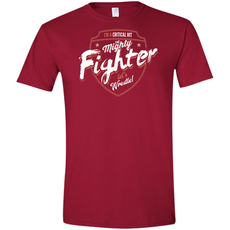 T-Shirts Cardinal Red / S Fighter Men's Semi-Fitted Softstyle