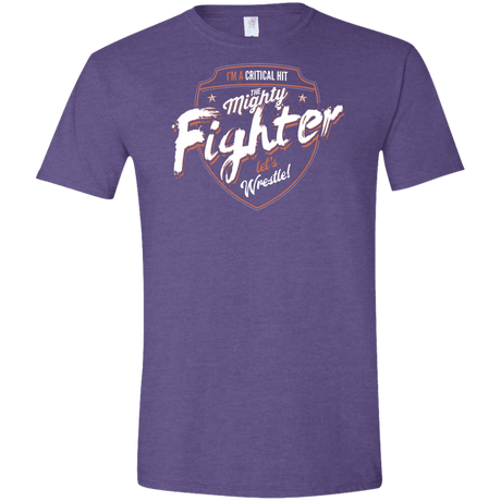 T-Shirts Heather Purple / S Fighter Men's Semi-Fitted Softstyle