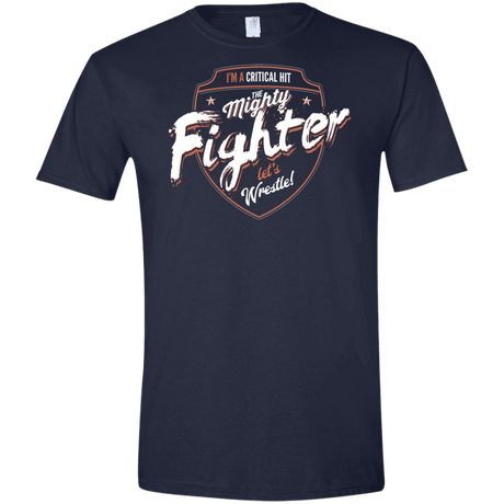 T-Shirts Navy / X-Small Fighter Men's Semi-Fitted Softstyle