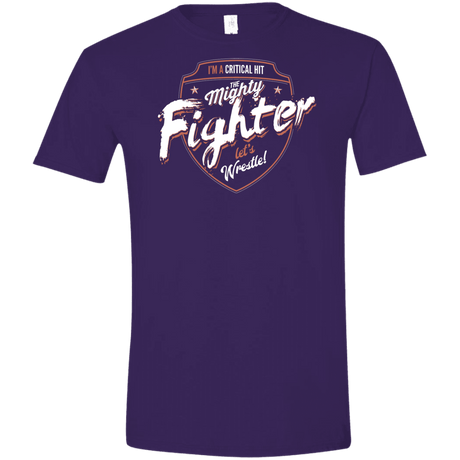 T-Shirts Purple / S Fighter Men's Semi-Fitted Softstyle