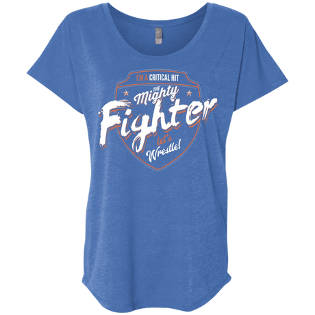 T-Shirts Vintage Royal / X-Small Fighter Triblend Dolman Sleeve