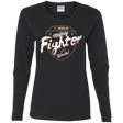 T-Shirts Black / S Fighter Women's Long Sleeve T-Shirt