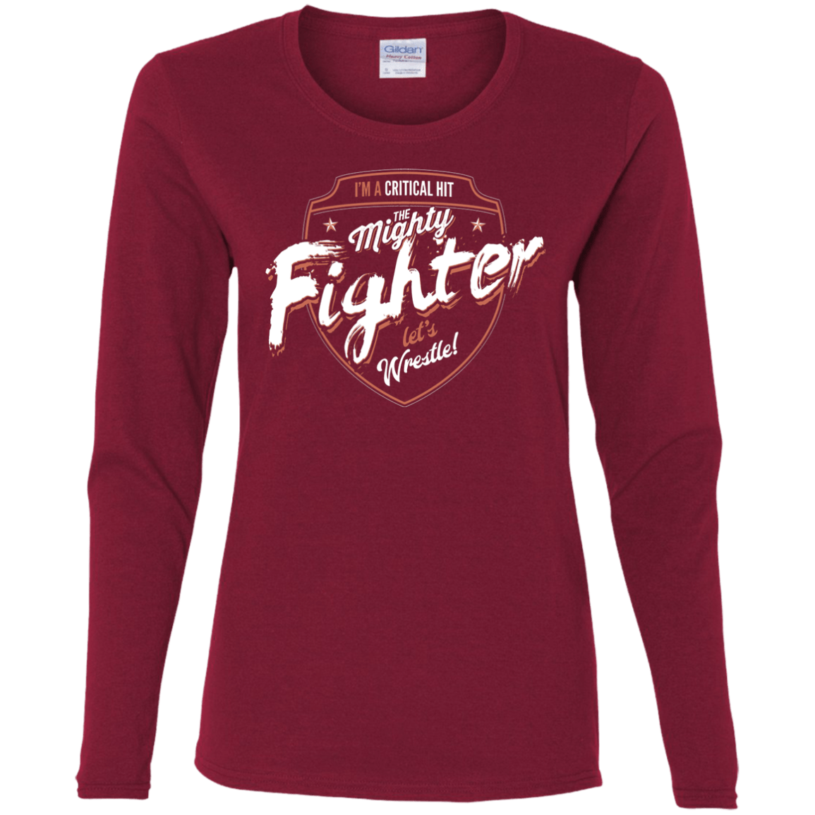 T-Shirts Cardinal / S Fighter Women's Long Sleeve T-Shirt