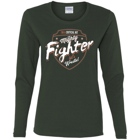 T-Shirts Forest / S Fighter Women's Long Sleeve T-Shirt