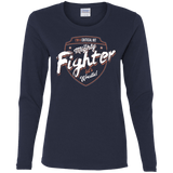T-Shirts Navy / S Fighter Women's Long Sleeve T-Shirt