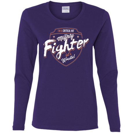 T-Shirts Purple / S Fighter Women's Long Sleeve T-Shirt
