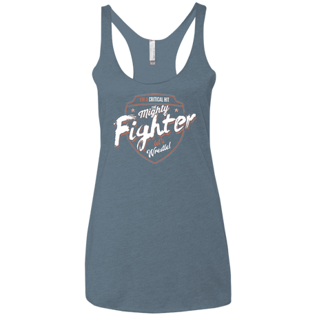 T-Shirts Indigo / X-Small Fighter Women's Triblend Racerback Tank