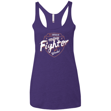 T-Shirts Purple Rush / X-Small Fighter Women's Triblend Racerback Tank