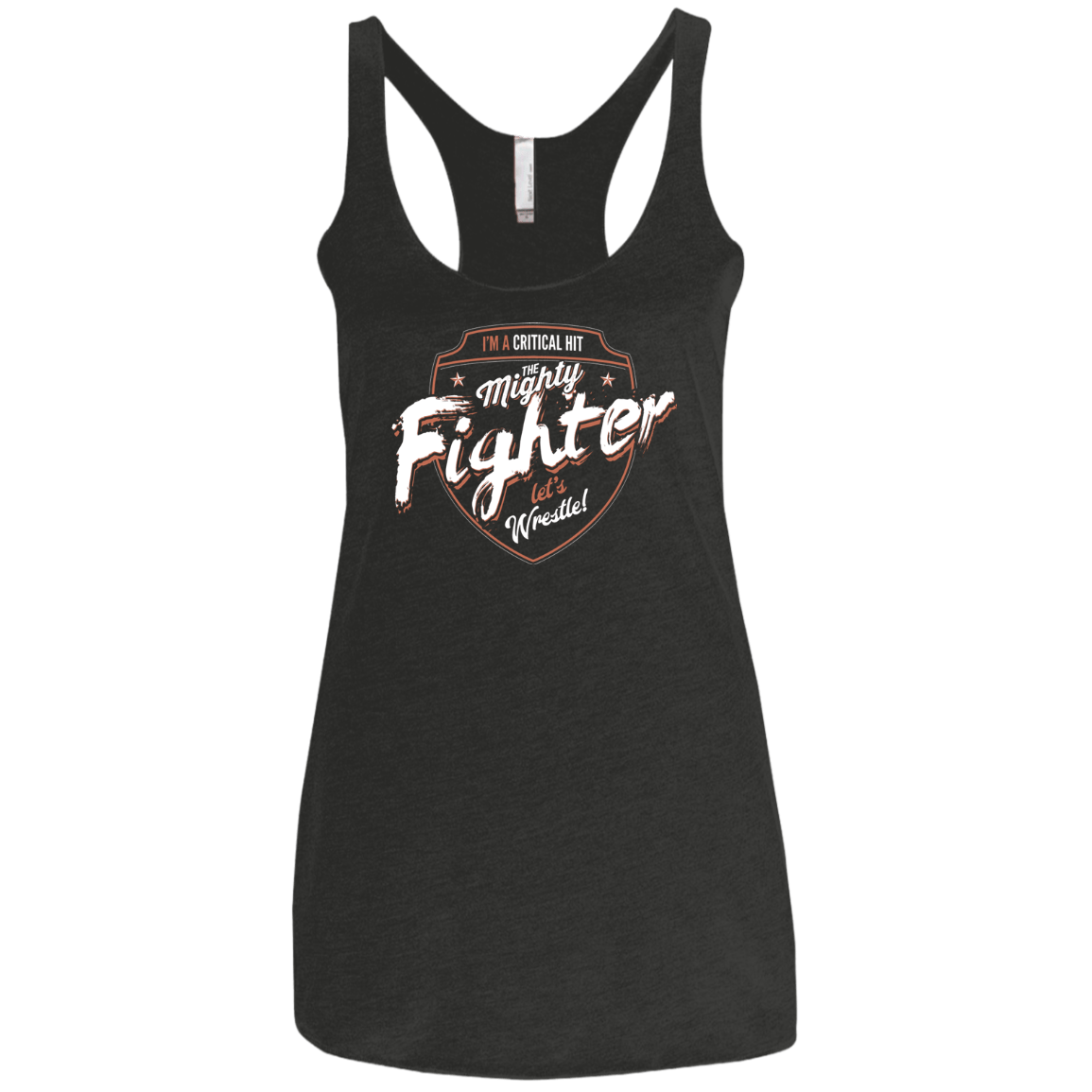 T-Shirts Vintage Black / X-Small Fighter Women's Triblend Racerback Tank