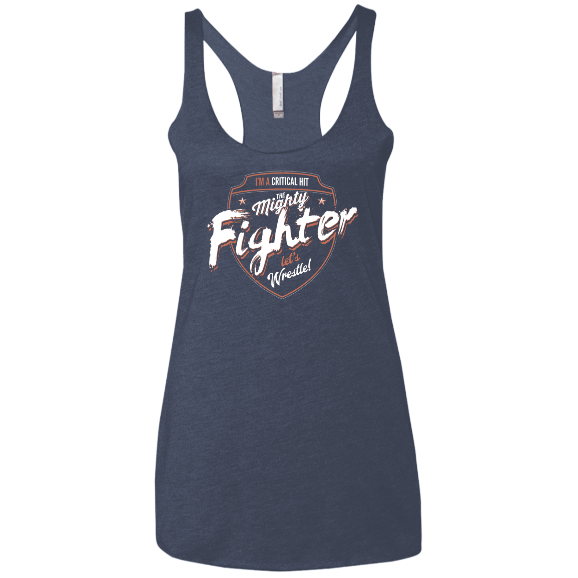 T-Shirts Vintage Navy / X-Small Fighter Women's Triblend Racerback Tank