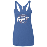 T-Shirts Vintage Royal / X-Small Fighter Women's Triblend Racerback Tank