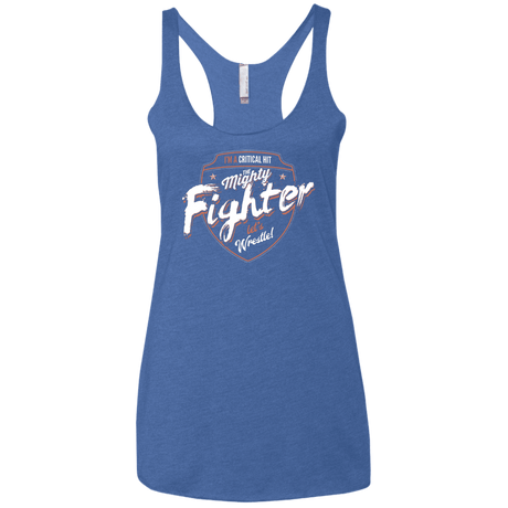 T-Shirts Vintage Royal / X-Small Fighter Women's Triblend Racerback Tank