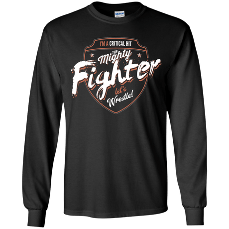 T-Shirts Black / YS Fighter Youth Long Sleeve T-Shirt