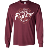 T-Shirts Maroon / YS Fighter Youth Long Sleeve T-Shirt