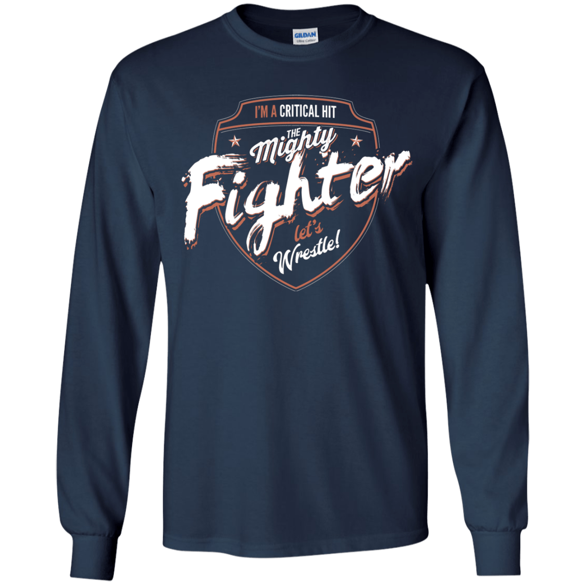 T-Shirts Navy / YS Fighter Youth Long Sleeve T-Shirt