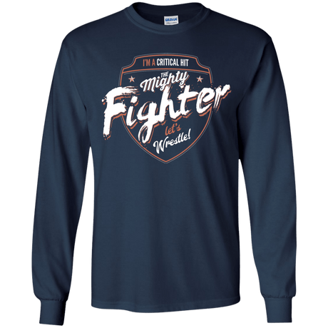 T-Shirts Navy / YS Fighter Youth Long Sleeve T-Shirt